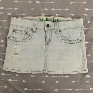 Hydraulic Jean Skirt Sz 7/8